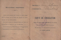 Carte De Circulation 1918, Loire Inférieure, Paimboeuf à Germaine Guitteny, Avec Photo - Tessere Associative