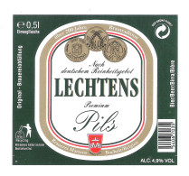 BROUWERIJ MARTENS - BOCHOLT - LECHTENS PREMIUM PILS    - 1 BIERETIKET  (BE 232) - Beer
