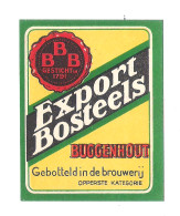 BROUWERIJ BOSTEELS BUGGENHOUT - EXPORT - 1  BIERETIKET  (BE 235) - Bière