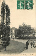 59 - Roubaix - Le Parc Barbieux - Animée - Etat Arrachée Sur 1 Cm - Oblitération Ronde De 1908 - CPA - Voir Scans Recto- - Roubaix