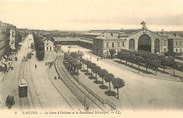 44 - Nantes - La Gare D'Orléans Et Le Boulevard Sébastopol - Animée - Tramway - Carte Neuve - CPA - Voir Scans Recto-Ver - Nantes