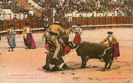 Corrida - Matador Entrant Au Quite - Animée - Colorisée - CPA - Voir Scans Recto-Verso - Corrida