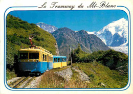 Trains - Trains - Saint Gervais Les Bains - Le Tramway Du Mont-Blanc Et L'Aiguille De Bionnassay 4061 M - CPM - Voir Sca - Trenes