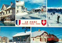 Trains - La Cure - Frontière Franco-Suisse - Multivues - Carte Neuve - CPM - Voir Scans Recto-Verso - Treinen