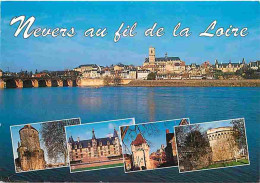 58 - Nevers - Au Fil De La Loire - Multivues - Flamme Postale - CPM - Voir Scans Recto-Verso - Nevers