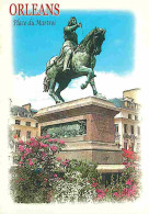 45 - Orléans - Place Du Martroi - Statue équestre De Jeanne D'Arc - Fleurs - CPM - Voir Scans Recto-Verso - Orleans