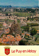 43 - Le Puy En Velay - Rocher D'Aiguilhe - Château De Polignac - Blasons - CPM - Voir Scans Recto-Verso - Le Puy En Velay