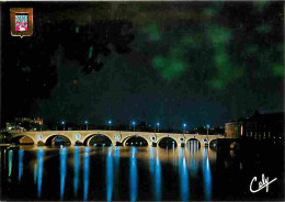 31 - Toulouse - Le Pont Neuf La Nuit - Flamme Postale - Blasons - CPM - Voir Scans Recto-Verso - Toulouse