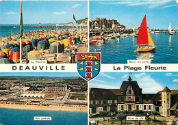 14 - Deauville - Multivues - Blasons - Oblitération Ronde De Bobigny ( 93 ) De 1970 - CPM - Voir Scans Recto-Verso - Deauville