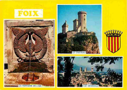 09 - Foix - Multivues - Blasons - Fontaine De L'oie - CPM - Voir Scans Recto-Verso - Foix