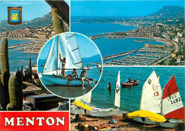 06 - Menton - Multivues - Blasons - CPM - Carte Neuve - Voir Scans Recto-Verso - Menton