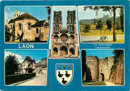 02 - Laon - Multivues - Blasons - CPM - Voir Scans Recto-Verso  - Laon