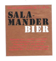 BROUWERIJ BOSTEELS BUGGENHOUT - SALAMANDER BIER      - 1  BIERETIKET  (BE 236) - Cerveza