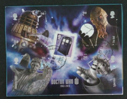 GRAN BRETAGNA 2013 Doctor Who, Autoadesivi In Foglietto - Used Stamps