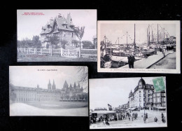 Cp, 14, Calvados, Trouville, Deauville, Caen, Mesnil-Simon, LOT DE CARTES POSTALES DU CALVADOS - Andere & Zonder Classificatie