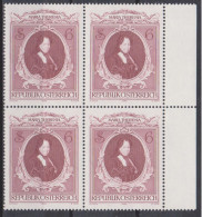 1980 , Mi 1640 ** (3) - 4er Block Postfrisch - 200. Todestag Von Kaiserin Maria Theresia - Unused Stamps