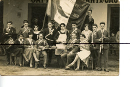 Carte Photo .CPA. LOIRET . D45. Villemoutiers. Conscrits Conscrites De La Classe 1931 Devanture Café - Andere & Zonder Classificatie