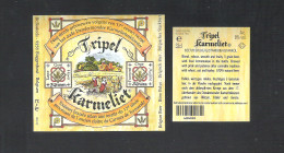 BROUWERIJ  BOSTEELS - BUGGENHOUT - TRIPEL KARMELIET   -  2 BIERETIKETTEN   (BE 245) - Beer