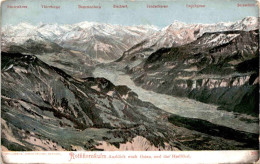 Rothhornkulm, Ausblick Nach Osten, Und Das Haslithal (285) * 5. 7. 1908 - Brienz