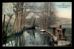 91 - GIF-SUR-YVETTE - VANNES DU MOULIN A EAU DE L'ABBAYE - CARTE COLORISEE - Gif Sur Yvette