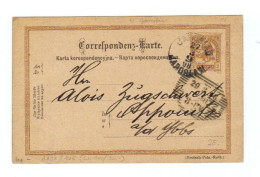 Österreich, 1898, Corresp.karte/ Karta Korespondencyjna Mit Eingedr. 2Kr. Frankatur, Stempel Jaroslav U. Linz (13103W) - Postcards