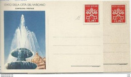 Vaticano - Vedute Lire 35 "Fontana" N. C 11 - Entero Postal