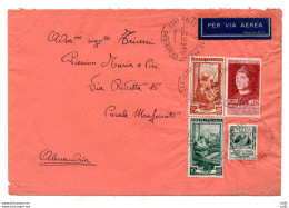 Valori Gemelli - Busta Via Aerea - 1946-60: Poststempel