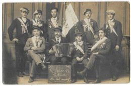 CARTE PHOTO - LA CHAPELLE / LACHAPELLE SOUS CHAUX - CONSCRITS CLASSE 1924 - LA BANDE DES BOIT SANS SOIT - Other & Unclassified