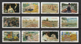 - FRANCE Adhésifs Oblitérés - Série Complète IMPRESSIONNISME 2024 (12 Timbres) - - Used Stamps