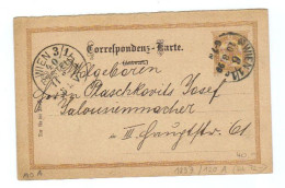 Österreich, 1898, Corresp.karte/ Antwort Mit Eingedr. 2Kr. Frankatur  Stempel Wien 1/1 Und Wien 3/1 (13105W) - Tarjetas