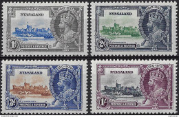 1935 Nyasaland Silver Jubilee 4v. MNH SG N. 123/26 - Autres & Non Classés