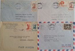 MADAGASCAR - 4 Lettres (enveloppes)  Des Années 50 Pour La France - Autres & Non Classés
