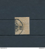 1865-75 LUSSEMBURGO   - N° 22 - 37 1/2 Bistro Oliva , Usato , Firmato Oliva - Sonstige & Ohne Zuordnung