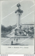 Bb132 Cartolina Torino Citta' Monumento A Vittorio Emanuele Piemonte - Otros & Sin Clasificación