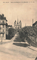 DIJON : EGLISE DE STE BENIGUE ET RUE MARIOTTE - Dijon