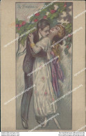 Cb229 Cartolina Art Deco Donnina Lady Donna Cupido Illustratore Artist Zandrino - Autres & Non Classés