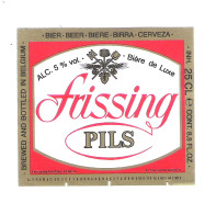 BROUWERIJ  VAN ROY -  WIEZE - FRISSING PILS  -   1 BIERETIKET  (BE 262) - Bier