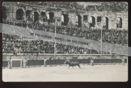 30 - NIMES - CORRIDA DU 27 AVRIL 1930 - LALANDA,RODRIGUE ET PALMERIO - TAUROMACHIE - CARTE PHOTO ORIGINALE - Nîmes