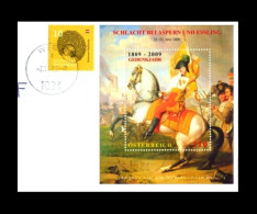 Österreich / Austria: 'Schlacht Bei Aspern Und Essling, 2009' / 'Battle Of Aspern-Essling' Mi BL52; Yv BF54; ANK BL58 Oo - Gebraucht