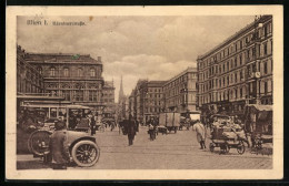 AK Wien, Partie Mit Strassenbahn An Der Kärntnerstrasse  - Autres & Non Classés