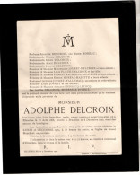 Ellezelles 1868 - Bruxelles 1920 , Adolphe Delcroix - Obituary Notices