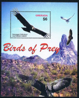 Bloc Sheet Oiseaux Rapaces Aigles Birds Of Prey Eagles Raptors   Neuf  MNH **  Grenada 2005 - Arends & Roofvogels