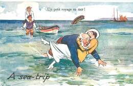 270524A - FANTAISIE ILLUSTRATEUR TUCK W LUNT - OILETTE SOME SPORT 8881 - A SEA STRIP - Humour Voilier Canot Marin Mer - Tuck, Raphael