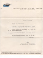 Envelope Aeroport National De Melsbroek Sabena + Letter 'Plaatsaanvraag' 1958 - Other & Unclassified
