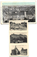 Leporello-AK Freiberg I. Sa., Blick Vom Petriturme, Landgericht, Gewerbeschule Und Versuchsanstalt, Poststrasse  - Freiberg (Sachsen)