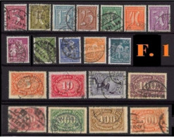 ● GERMANIA REICH 1921 / 22 ● Vari N. 138 . . . Usati ● Fil. 1 ● Cat. 54,75 € ● Lotto N. 3199 ● - Gebraucht