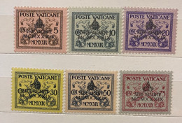 POSTE VATICANE SEDE VACANTE 1939 SERIE - Unused Stamps