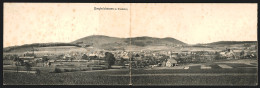 Klapp-AK Borgholzhausen In Westfalen, Panorama Mit Fachwerkshäusern Und Schornsteinen  - Other & Unclassified