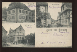 67 - CLEBOURG - KLEEBURG - GRUSS AUS - WIRTSCHAFT ZUR LINDE - SCHULHAUS - DORFSTRASSE - Autres & Non Classés