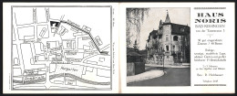 Klapp-AK Bad Kissingen, Hotel Haus Noris, Von Der Tannstrasse 3, Stadtplan  - Bad Kissingen